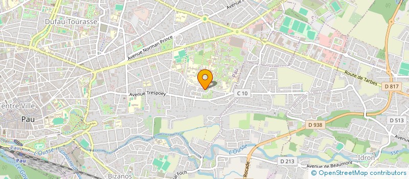 localisation de l'entreprise MONSIEUR JONATHAN LLAMAS  PAU