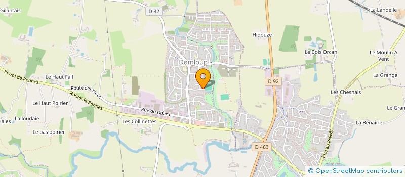 localisation de l'entreprise MONSIEUR JONATHAN LONGRAIS  DOMLOUP