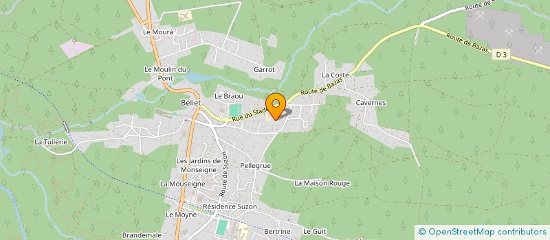 localisation de l'entreprise MONSIEUR JONATHAN LOURAICHI  BELIN-BELIET