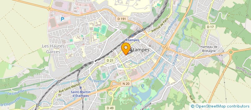 localisation de l'entreprise MONSIEUR JONATHAN LUTONADIO  ETAMPES