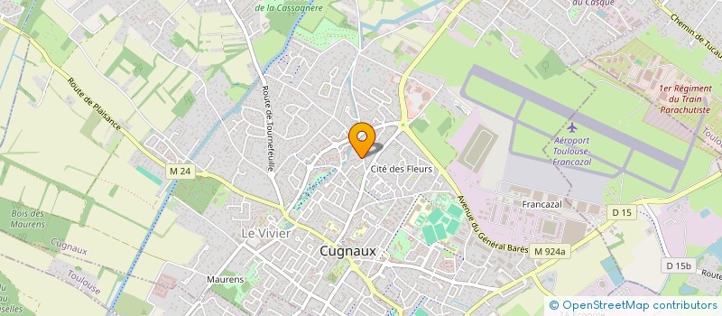 localisation de l'entreprise MONSIEUR JONATHAN MADAR  CUGNAUX