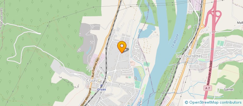 localisation de l'entreprise MONSIEUR JONATHAN MADEIRA  CRUAS