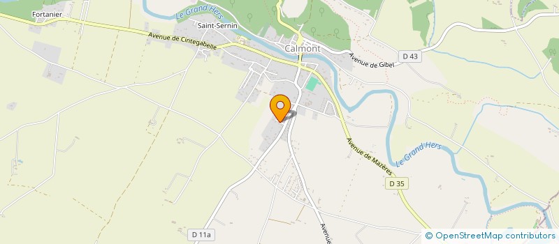 localisation de l'entreprise MONSIEUR JONATHAN MALOIR  CALMONT