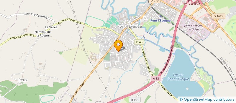 localisation de l'entreprise MONSIEUR JONATHAN MANSUY  PONT-L'EVEQUE