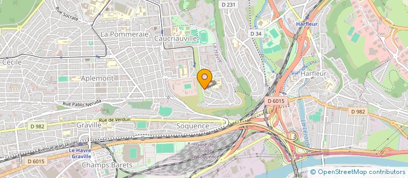 localisation de l'entreprise MONSIEUR JONATHAN MARANDE  LE HAVRE