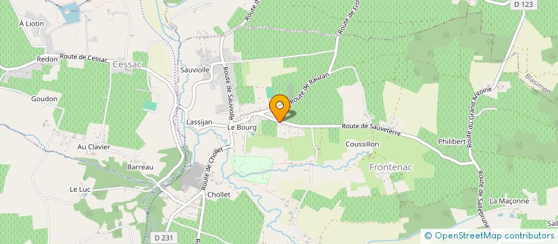 localisation de l'entreprise MONSIEUR JONATHAN MARCHAL  FRONTENAC