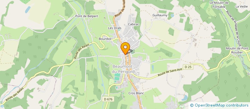 localisation de l'entreprise MONSIEUR JONATHAN MARGOTTIN  BEAUMONTOIS EN PERIGORD