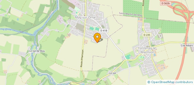 localisation de l'entreprise MONSIEUR JONATHAN MARIE  MAY-SUR-ORNE