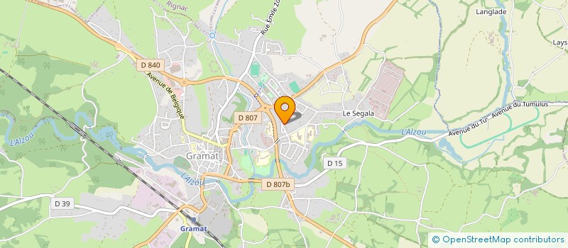 localisation de l'entreprise MONSIEUR JONATHAN MARIE  GRAMAT