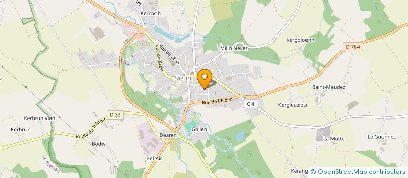 localisation de l'entreprise MONSIEUR JONATHAN MARLIOT  SIZUN