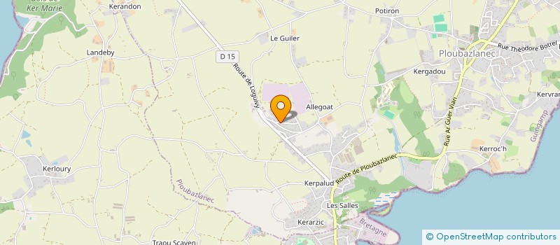 localisation de l'entreprise MONSIEUR JONATHAN MAROIS  PLOUBAZLANEC