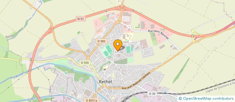 localisation de l'entreprise MONSIEUR JONATHAN MARQUAND  RETHEL