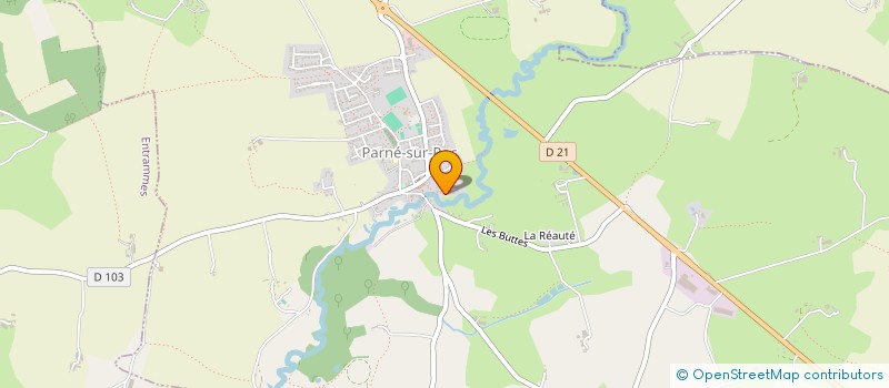 localisation de l'entreprise MONSIEUR JONATHAN MARREAU  PARNE-SUR-ROC