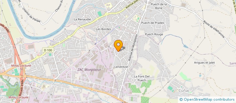 localisation de l'entreprise MONSIEUR JONATHAN MARTIN à SAINT-JUERY