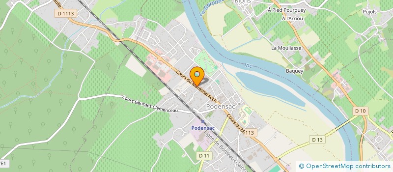 localisation de l'entreprise MONSIEUR JONATHAN MARTINEAU à PODENSAC