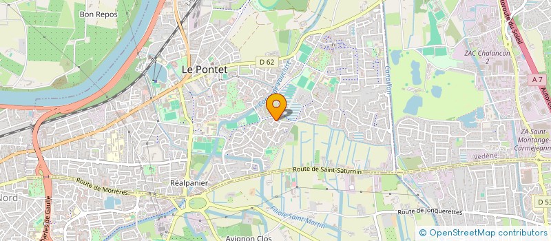 localisation de l'entreprise MONSIEUR JONATHAN MARTINEZ  LE PONTET