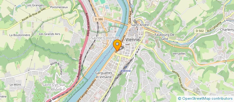 localisation de l'entreprise MONSIEUR JONATHAN MAURICE RIGOLLIER à VIENNE