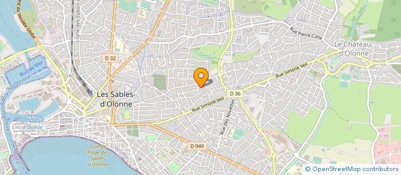 localisation de l'entreprise MONSIEUR JONATHAN MERYET à LES SABLES D'OLONNE