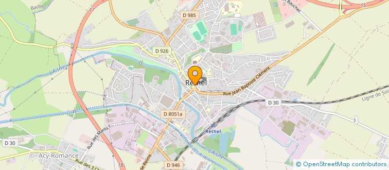 localisation de l'entreprise MONSIEUR JONATHAN MEURICE  RETHEL