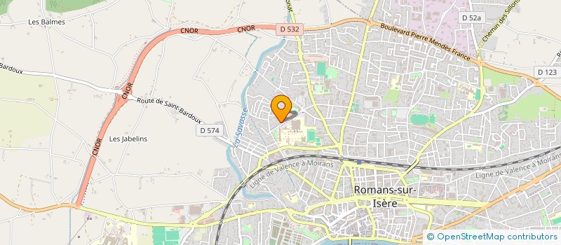 localisation de l'entreprise MONSIEUR JONATHAN MICHEL  ROMANS-SUR-ISERE