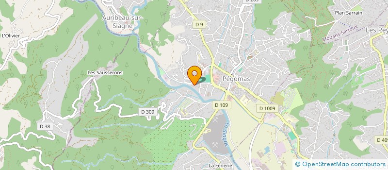 localisation de l'entreprise MONSIEUR JONATHAN MIGLIORE  PEGOMAS