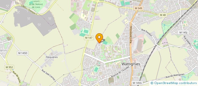 localisation de l'entreprise MONSIEUR JONATHAN MOREL  WATTIGNIES