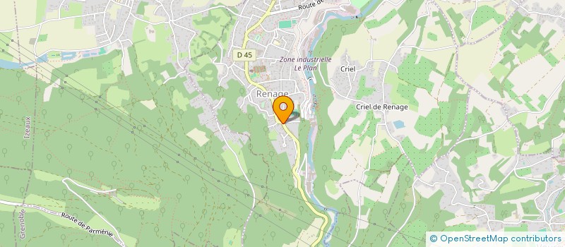 localisation de l'entreprise MONSIEUR JONATHAN MORELLO  RENAGE