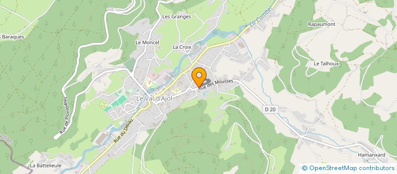 localisation de l'entreprise MONSIEUR JONATHAN MOUGEL  LE VAL-D'AJOL