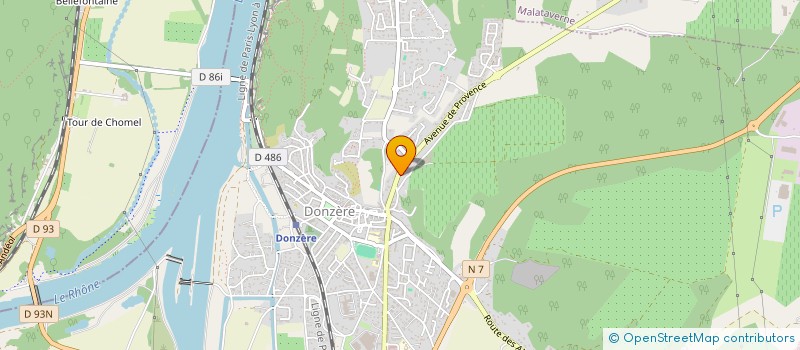 localisation de l'entreprise MONSIEUR JONATHAN MOUYON  DONZERE