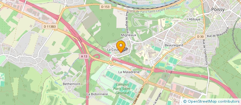 localisation de l'entreprise MONSIEUR JONATHAN MUKENDI-KALALA  POISSY