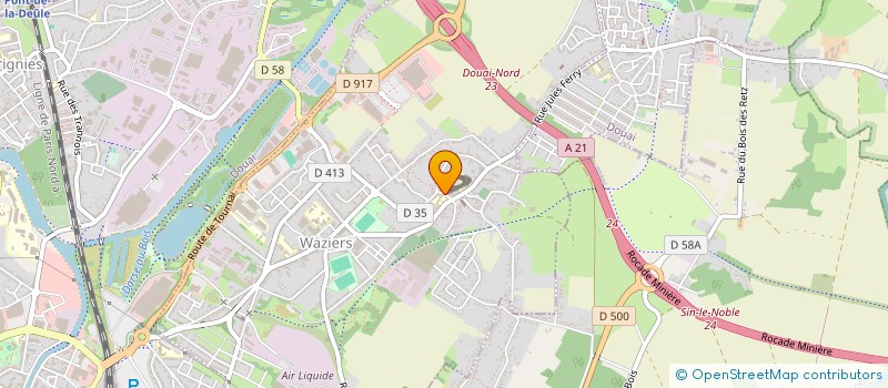 localisation de l'entreprise MONSIEUR JONATHAN NAULIK  WAZIERS