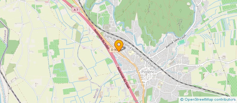 localisation de l'entreprise MONSIEUR JONATHAN NEGRETTI  PIOLENC