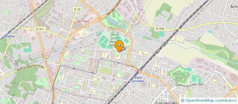 localisation de l'entreprise MONSIEUR JONATHAN NEPHTALI  SARCELLES