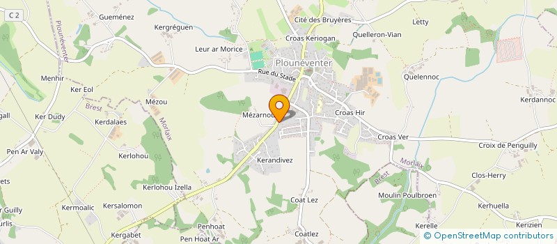 localisation de l'entreprise MONSIEUR JONATHAN NERET  PLOUNEVENTER