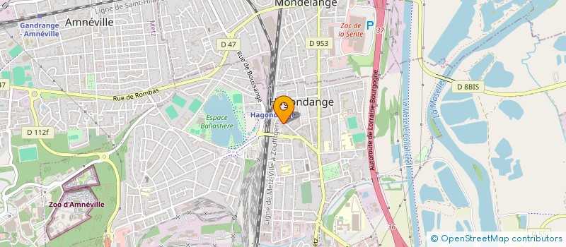 localisation de l'entreprise MONSIEUR JONATHAN NOIRAULT  HAGONDANGE