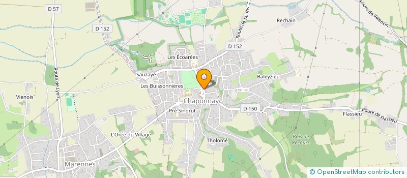 localisation de l'entreprise MONSIEUR JONATHAN NOIRAY-LAMARCA  CHAPONNAY