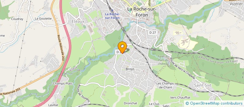 localisation de l'entreprise MONSIEUR JONATHAN NOURRISSAT  LA ROCHE-SUR-FORON