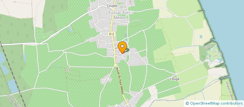 localisation de l'entreprise MONSIEUR JONATHAN NUNES  CUSSAC-FORT-MEDOC