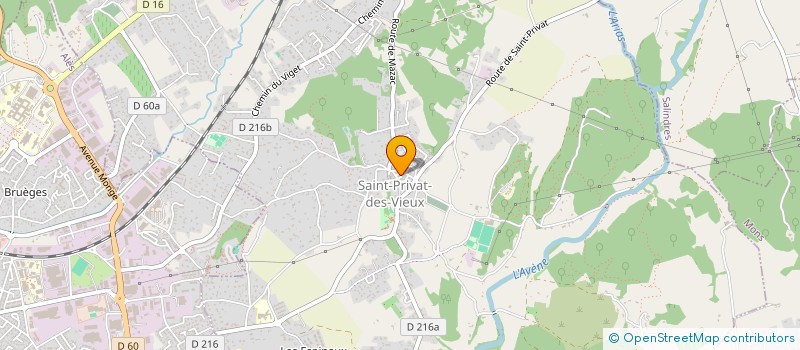 localisation de l'entreprise MONSIEUR JONATHAN ODELIN  SAINT-PRIVAT-DES-VIEUX