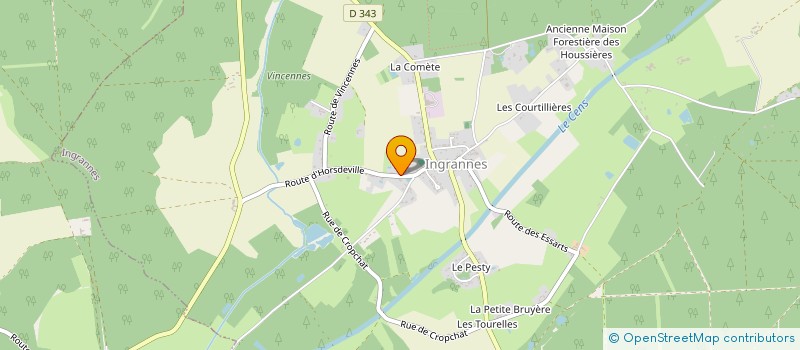 localisation de l'entreprise MONSIEUR JONATHAN OLLIVIER  INGRANNES