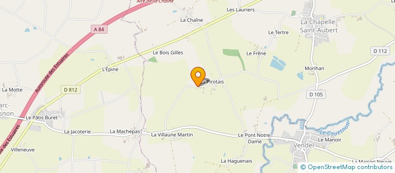 localisation de l'entreprise MONSIEUR JONATHAN PANNIER  LA CHAPELLE SAINT AUBERT