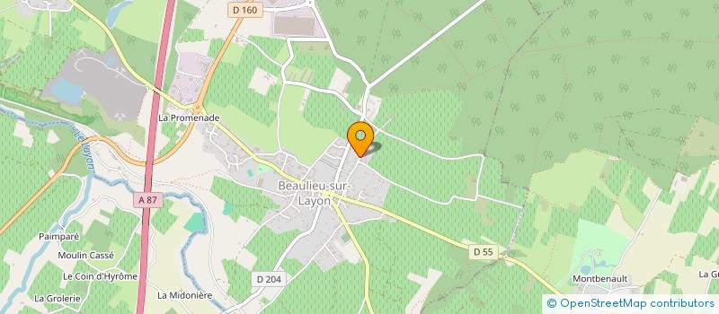 localisation de l'entreprise MONSIEUR JONATHAN PARES  BEAULIEU-SUR-LAYON