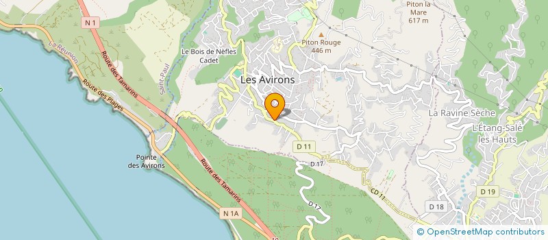 localisation de l'entreprise MONSIEUR JONATHAN PAYET  LES AVIRONS