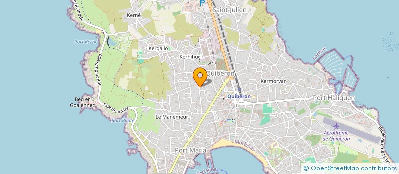 localisation de l'entreprise MONSIEUR JONATHAN PEDROSA  QUIBERON