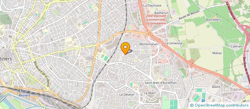 localisation de l'entreprise MONSIEUR JONATHAN PELERIN  BEZIERS