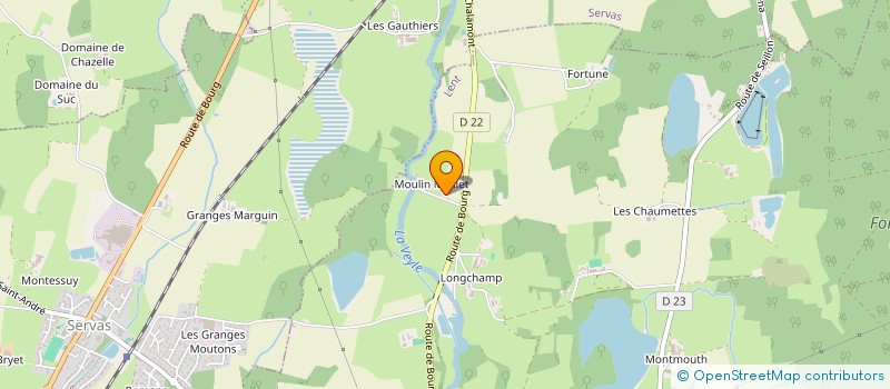 localisation de l'entreprise MONSIEUR JONATHAN PELISSON  VIRIAT