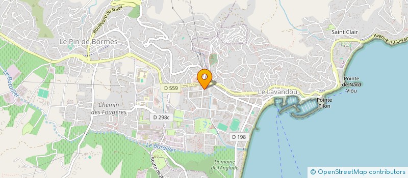 localisation de l'entreprise MONSIEUR JONATHAN PELLEGRI à LE LAVANDOU