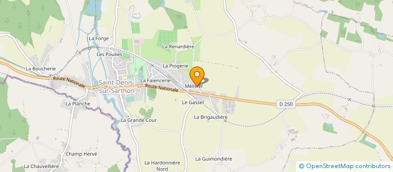 localisation de l'entreprise MONSIEUR JONATHAN PELLERIN à SAINT-DENIS-SUR-SARTHON