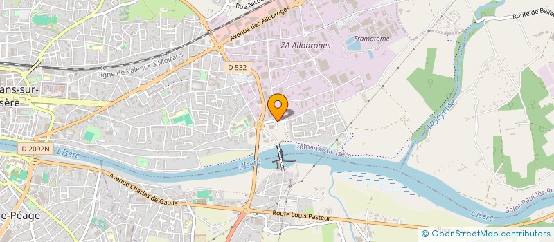 localisation de l'entreprise MONSIEUR JONATHAN PEMEANT  CHATEAUNEUF-SUR-ISERE