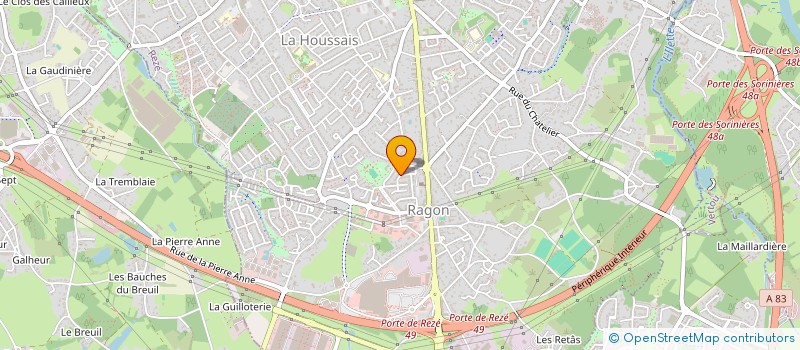 localisation de l'entreprise MONSIEUR JONATHAN PENEAU  REZE